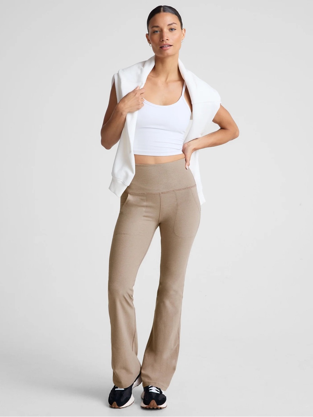 NWT Beyond Yoga Spacedye High Waisted Practice Pocket Bootcut Pant - Size L